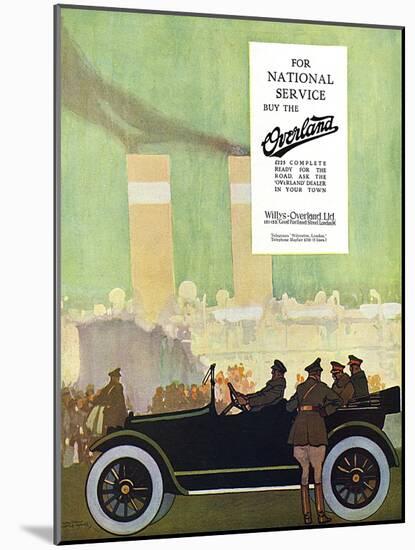 Willys Overland Car Advertisement, 1917-Wilton Williams-Mounted Art Print