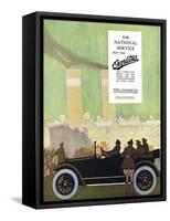 Willys Overland Car Advertisement, 1917-Wilton Williams-Framed Stretched Canvas