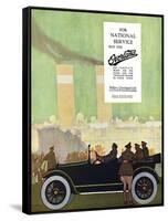 Willys Overland Car Advertisement, 1917-Wilton Williams-Framed Stretched Canvas