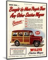 Willys Station Wagon Since1946-null-Mounted Art Print