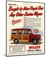 Willys Station Wagon Since1946-null-Mounted Art Print