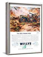 Willys- Till Hell Freezes Over-null-Framed Art Print