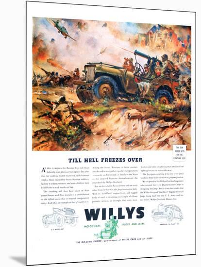 Willys- Till Hell Freezes Over-null-Mounted Art Print