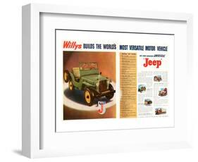 Willys- World's Most Versatile-null-Framed Premium Giclee Print