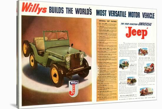 Willys- World's Most Versatile-null-Stretched Canvas