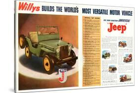 Willys- World's Most Versatile-null-Stretched Canvas