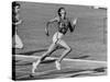 Wilma Rudolph, Across the Finish Line to Win One of Her 3 Gold Medals at the 1960 Summer Olympics-Mark Kauffman-Stretched Canvas