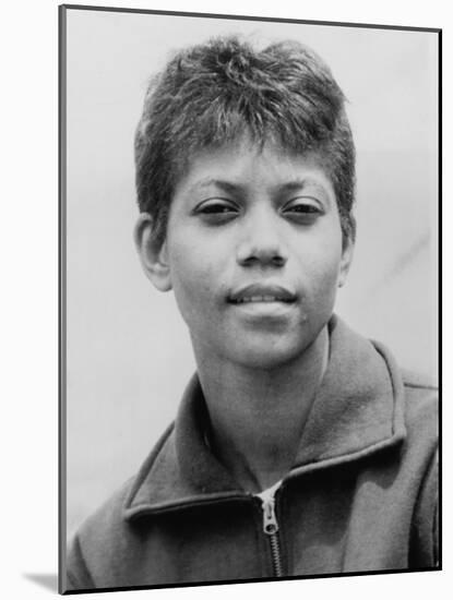 Wilma Rudolph Won Three Gold Medals in Track and Field at Rome Olympics in 1960-null-Mounted Photo