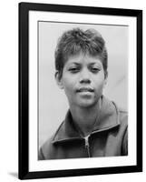 Wilma Rudolph Won Three Gold Medals in Track and Field at Rome Olympics in 1960-null-Framed Photo