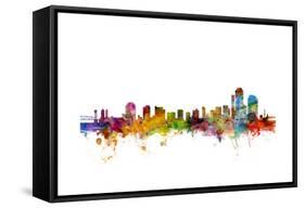 Wilmington Delaware Skyline-Michael Tompsett-Framed Stretched Canvas