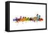 Wilmington Delaware Skyline-Michael Tompsett-Framed Stretched Canvas