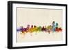 Wilmington Delaware Skyline-Michael Tompsett-Framed Art Print