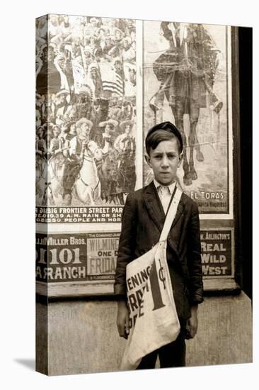 Wilmington Newsboy, Lewis Hine, 1910-Science Source-Stretched Canvas