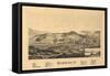 Wilmington, Vermont - Panoramic Map-Lantern Press-Framed Stretched Canvas