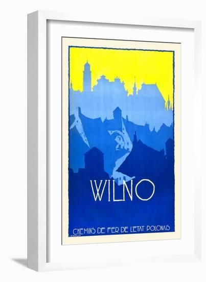 Wilno (Vilnius)-Stefan Norblin-Framed Art Print