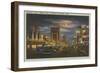 Wilshire Boulevard at Night-null-Framed Art Print