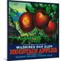 Wilshire's Oak Glen Apple Crate Label - Yucaipa, CA-Lantern Press-Mounted Art Print