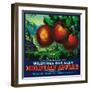 Wilshire's Oak Glen Apple Crate Label - Yucaipa, CA-Lantern Press-Framed Art Print