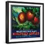 Wilshire's Oak Glen Apple Crate Label - Yucaipa, CA-Lantern Press-Framed Art Print