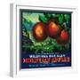 Wilshire's Oak Glen Apple Crate Label - Yucaipa, CA-Lantern Press-Framed Art Print
