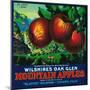 Wilshire's Oak Glen Apple Crate Label - Yucaipa, CA-Lantern Press-Mounted Art Print