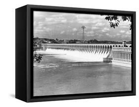 Wilson Dam in Alabama-null-Framed Stretched Canvas