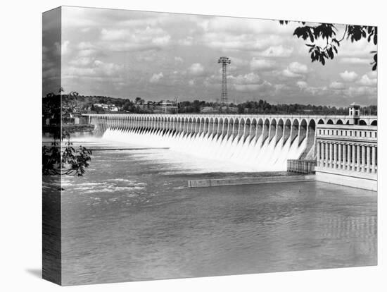 Wilson Dam in Alabama-null-Stretched Canvas