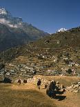 Yak Used for Transporting Goods Leaving the Village of Namche Bazaar in the Khumbu Region, Nepal-Wilson Ken-Photographic Print