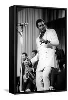 Wilson Pickett Dances on the Stage-Sergio del Grande-Framed Stretched Canvas