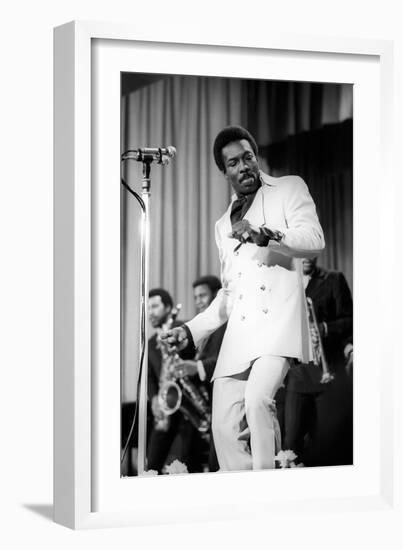 Wilson Pickett Dances on the Stage-Sergio del Grande-Framed Giclee Print