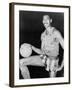 Wilt Chamberlain in Harlem Globetrotters Uniform, 1959-null-Framed Photo