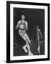 Wilt Chamberlain Playing Basketball During a Game Against Iowa State-Stan Wayman-Framed Premium Photographic Print