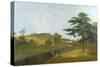 Wilton, Inigo Jones Stables, Temple Copse and Sir William Chambers' Arch-Richard Wilson-Stretched Canvas