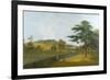 Wilton, Inigo Jones Stables, Temple Copse and Sir William Chambers' Arch-Richard Wilson-Framed Giclee Print