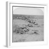 Wiltshire Boys Stealing on the Enemy at the Orange River, South Africa, 2nd Boer War, 1900-Underwood & Underwood-Framed Giclee Print