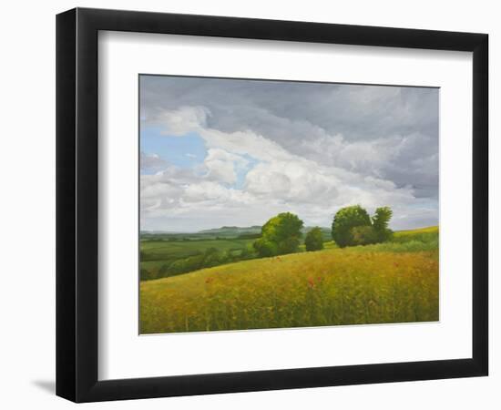 Wiltshire Landscape, Along the Wessex Ridgeway, 2010-Peter Breeden-Framed Giclee Print