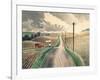 Wiltshire Landscape-Eric Ravilious-Framed Giclee Print