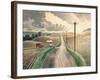 Wiltshire Landscape-Eric Ravilious-Framed Giclee Print