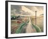 Wiltshire Landscape-Eric Ravilious-Framed Giclee Print