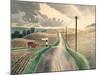 Wiltshire Landscape-Eric Ravilious-Mounted Giclee Print