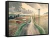 Wiltshire Landscape-Eric Ravilious-Framed Stretched Canvas