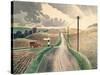 Wiltshire Landscape-Eric Ravilious-Stretched Canvas