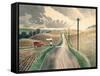 Wiltshire Landscape-Eric Ravilious-Framed Stretched Canvas