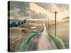 Wiltshire Landscape-Eric Ravilious-Stretched Canvas