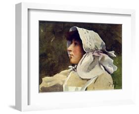 Wiltshire Sunbonnet-T C Gotch-Framed Art Print