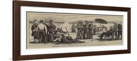 Wimbledon Camp, Shooting for the Army and Navy Challenge Cup-Joseph Nash-Framed Giclee Print