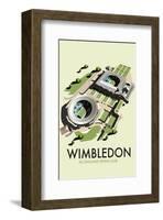 Wimbledon - Dave Thompson Contemporary Travel Print-Dave Thompson-Framed Giclee Print