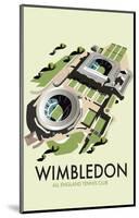 Wimbledon - Dave Thompson Contemporary Travel Print-Dave Thompson-Mounted Giclee Print