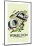 Wimbledon - Dave Thompson Contemporary Travel Print-Dave Thompson-Mounted Giclee Print