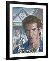 Wimbledon Mens Champions Visit Leamington Lawn Tennis and Squash Club (Painting)-Kevin Parrish-Framed Giclee Print